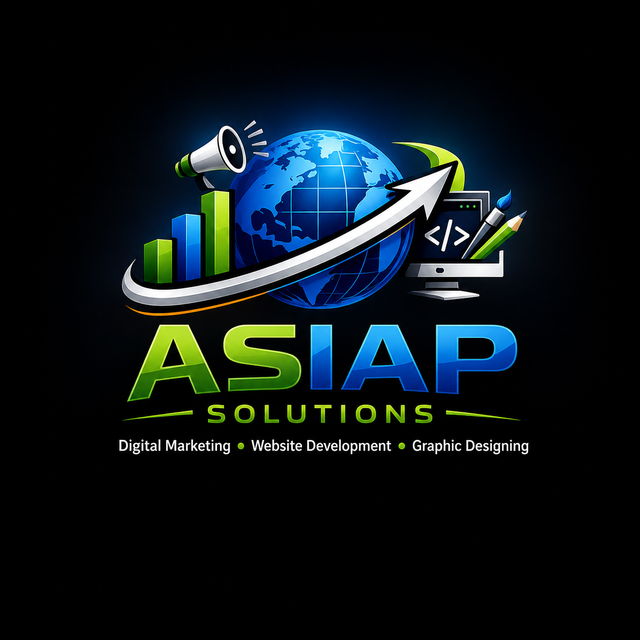 Marketing . Website Development . Graphic Designing-Think Digital. Think ASIAP.
